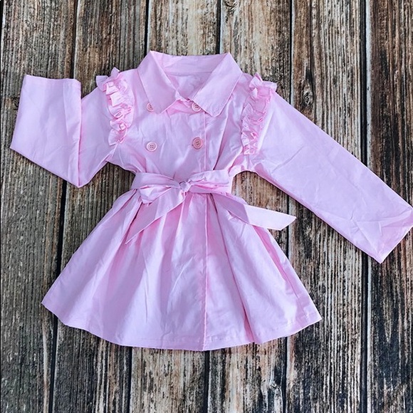 Little girl ruffles jacket